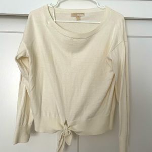 Michael Kors cream tie sweater